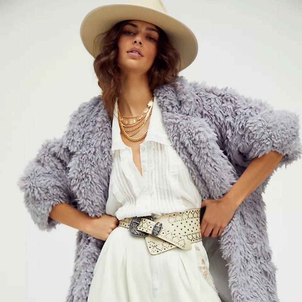 Free People | Honeypie Teddy Jacket | Lavender